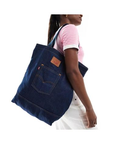 LEVI'S TOTE BAG MD225456-0006-0017 BLUE DENIM CANVAS JEANS