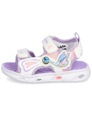 BUBBLE BOBBLE BUBBLE KIDS C1413 SANDALIAS CON LUCES P LILA
