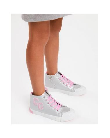 Sneaker-De-Niña-CONGUITOS-COSH264004-ZAPATILLAS-ALTAS-LETRAS-PLATA