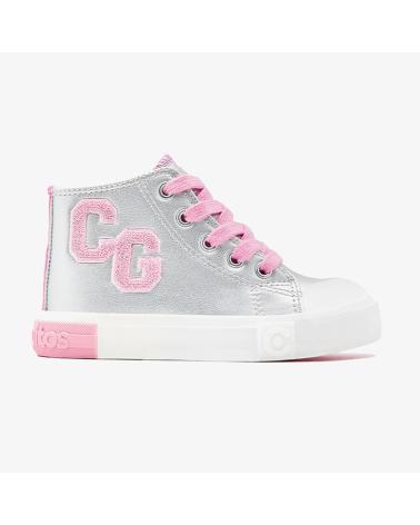 Sneaker-De-Niña-CONGUITOS-COSH264004-ZAPATILLAS-ALTAS-LETRAS-PLATA