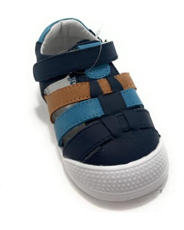 BUBBLE BOBBLE SANDALIAS NINO MULTICOLOR BAREFOOT PIEL AZUL