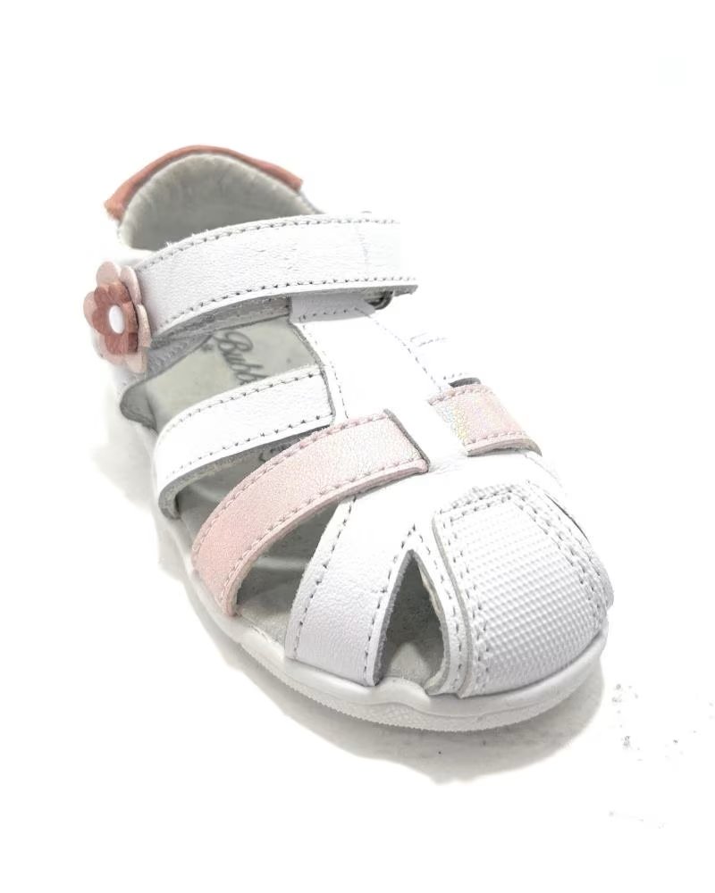 BUBBLE BOBBLE SANDALIAS NINA BAREFOOT COLORES FLOR P BLANCO