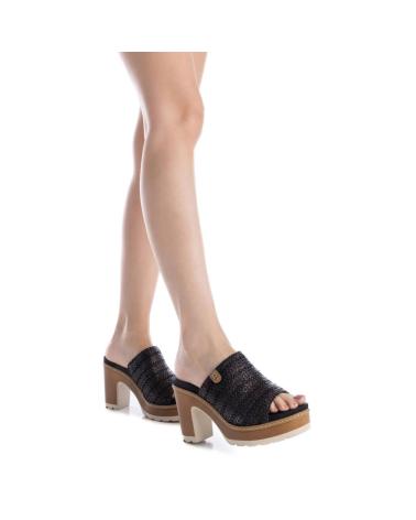 REFRESH 172703 MULES DE TACON PARA MUJE NEGRO