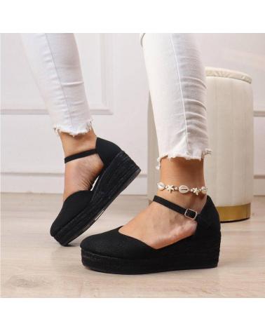 L&R SHOES LR SHOES 5137 ALPARGATAS DE CUNA MEDIA NEGRO