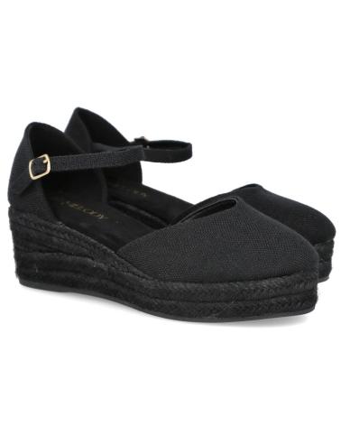 L&R SHOES LR SHOES 5137 ALPARGATAS DE CUNA MEDIA NEGRO