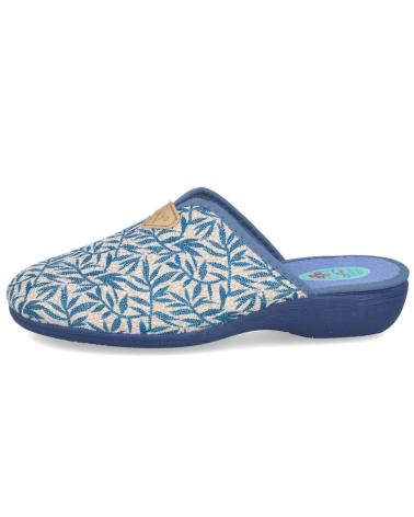 L&R SHOES NATALIA 9022 ZAPATILLAS DE CASA ESTAMPA AZUL