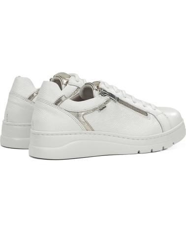 FLUCHOS DEPORTIVAS DE MUJER F2204 POMPAS BLANCOPLATINO