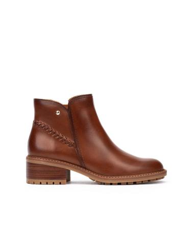 PIKOLINOS MEDINA LEATHER BROWN ANKLE BOOTS MARRóN