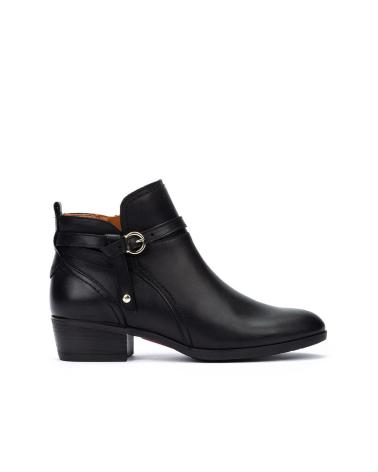 PIKOLINOS DAROCA S: SCHWARZE LEDERSTIEFELETTEN NEGRO