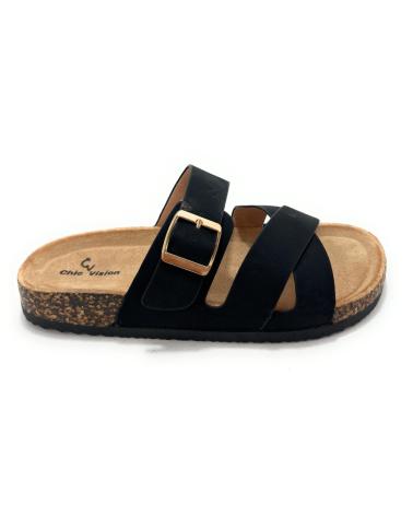 CHIC VISION BIOS CONFORT CRUZADAS HEBILLA RELAX CORC NEGRO