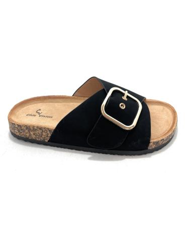 CHIC VISION BIOS PALA HEBILLA CONFORT CORCHO RELAX NEGRO