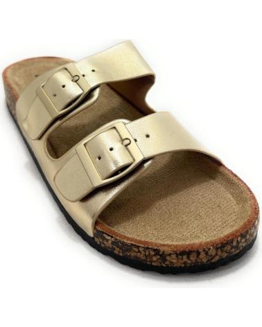 CHIC VISION ZUECOS CONFORF HEBILLAS RELAX CORCHO AMARILLO