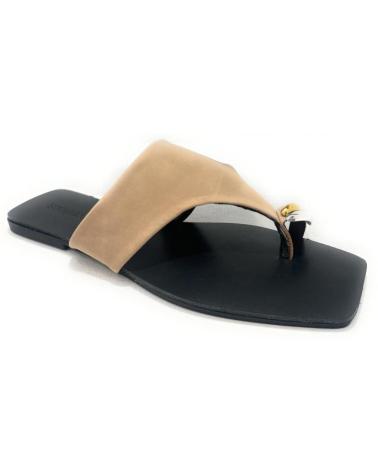 Inizio-BUONAROTTI-ZUECOS-PLANOS-DEDO-ADORNOS-BEIGE