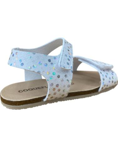 COQUETTE KIDS SANDALIAS BLANCO Y PLATA