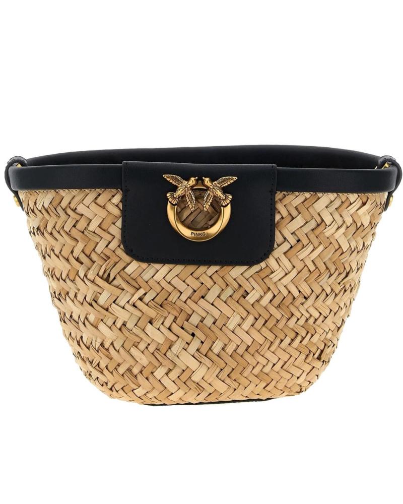 Sacs-à-main-trachten-pour-femme-PINKO-BOLSOS-MUJER-MODELO-LOVE-SUMMER-BUCKET-COLOR-NEGRO-Z99Q