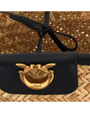 Sacs-à-main-trachten-pour-femme-PINKO-BOLSOS-MUJER-MODELO-LOVE-SUMMER-BUCKET-COLOR-NEGRO-Z99Q