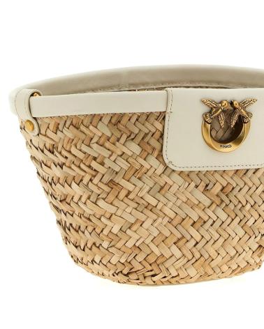Sacs-à-main-trachten-pour-femme-PINKO-BOLSOS-MUJER-MODELO-LOVE-SUMMER-BUCKET-COLOR-BLANCO-Z14Q