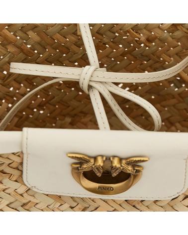 Sacs-à-main-trachten-pour-femme-PINKO-BOLSOS-MUJER-MODELO-LOVE-SUMMER-BUCKET-COLOR-BLANCO-Z14Q
