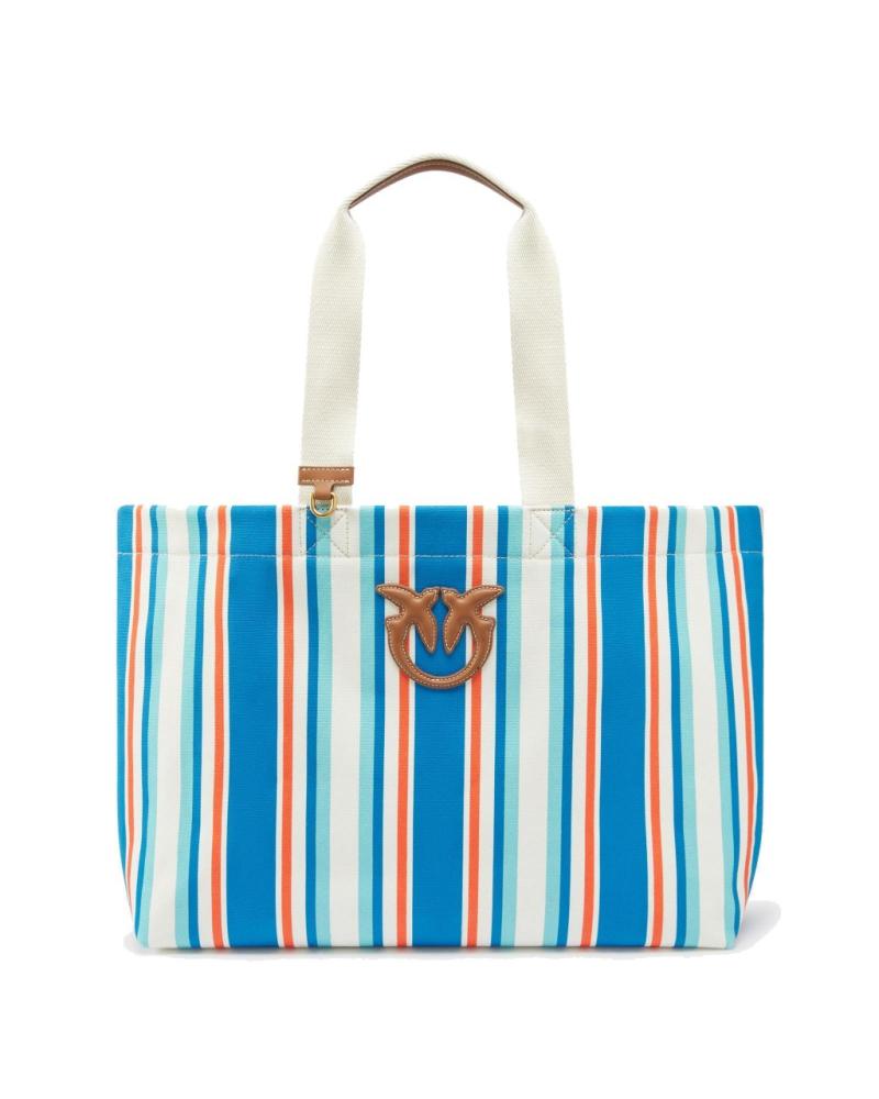 PINKO SHOPPING BAG EXTRA TOTE BAG BLUE AE7Q AE7Q