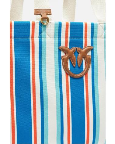 PINKO SHOPPING BAG EXTRA TOTE BAG BLUE AE7Q AE7Q