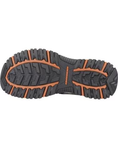 SKECHERS SANDALIAS 205139-BRBK EN MARRON PARA HOMBRE BROWN BLACK SYNTHETIC