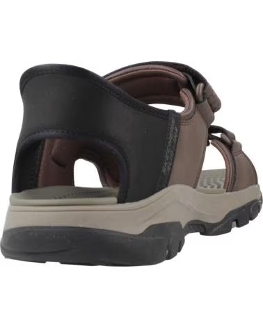 SKECHERS SANDALIAS HOMBRE MODELO SLIP-INS TRESMEN-REECE COLOR MARRON CHOC