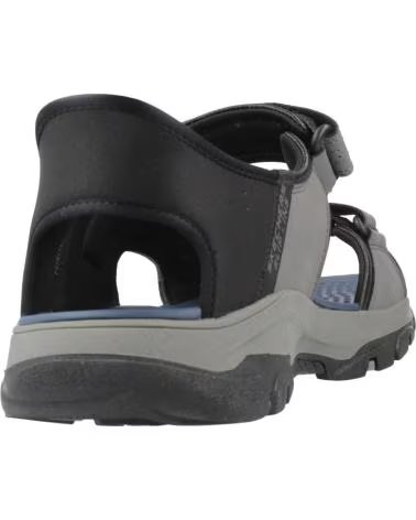 SKECHERS SANDALIAS HOMBRE MODELO SLIP-INS TRESMEN-REECE COLOR GRIS CH CHAR