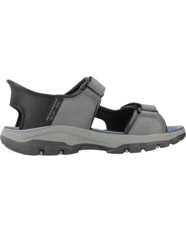 SKECHERS SANDALIAS HOMBRE MODELO SLIP-INS TRESMEN-REECE COLOR GRIS CH CHAR
