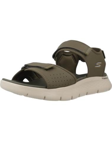 Sandali-eleganti-da-uomo-SKECHERS-SANDALIAS-HOMBRE-MODELO-GO-WALK-FLEX-COLOR-VERDE-OLV