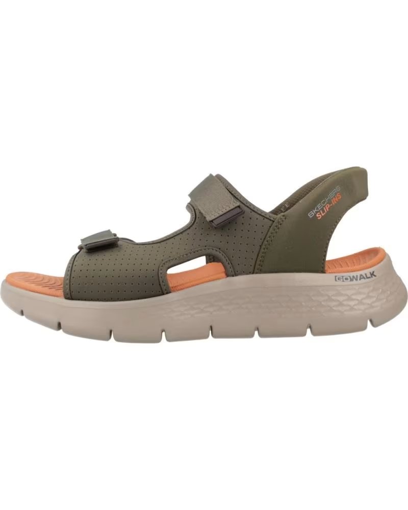 SKECHERS SANDALIAS GO WALK FLEX SD EN PARA HOMBRE VERDE