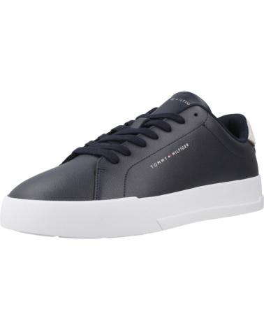 Sneaker-De-Hombre-TOMMY-HILFIGER-DEPORTIVO-CASUAL-DE-PIEL-CON-SUELA-DE-GOMA-SKY