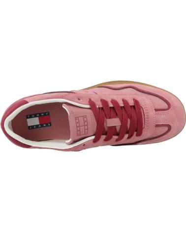 TOMMY JEANS ZAPATILLAS MUJER MODELO THE GREENWICH COLOR ROSA TI0