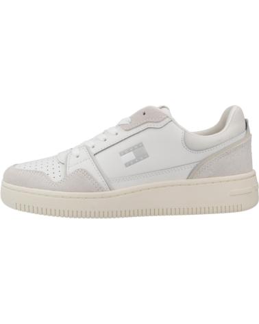 Baskets-décontractées-pour-femmes-TOMMY-JEANS-ZAPATILLAS-MUJER-MODELO-TJW-RETRO-BASKET-SNEAKER-COLOR-BLANC-01W