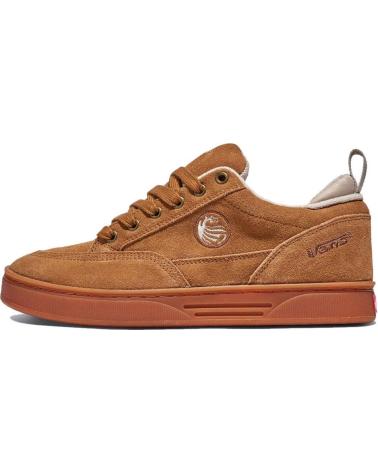 Tênis-casuais-para-homens-VANS-OFF-THE-WALL-ZAPATILLAS-VANS-SKATE-CAB-4-BROWN-GUM-MULTICOLOR