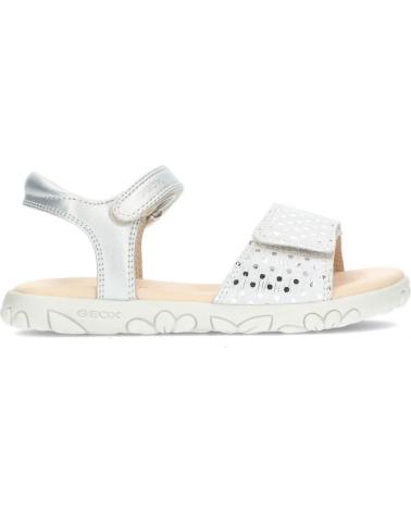girl Sandals GEOX SANDALIA HAITI J028ZA SILVER