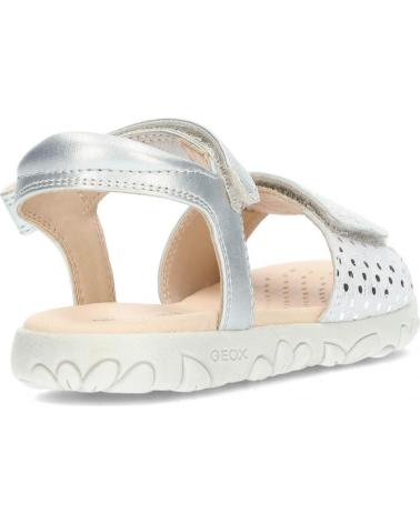 girl Sandals GEOX SANDALIA HAITI J028ZA SILVER