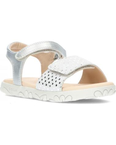 girl Sandals GEOX SANDALIA HAITI J028ZA SILVER