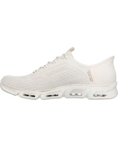 Sportivo-De-Mujer-SKECHERS-104610-ZAPATILLAS-CASUAL-DE-MUJER-SLIP-BLANCO-Y-ORO