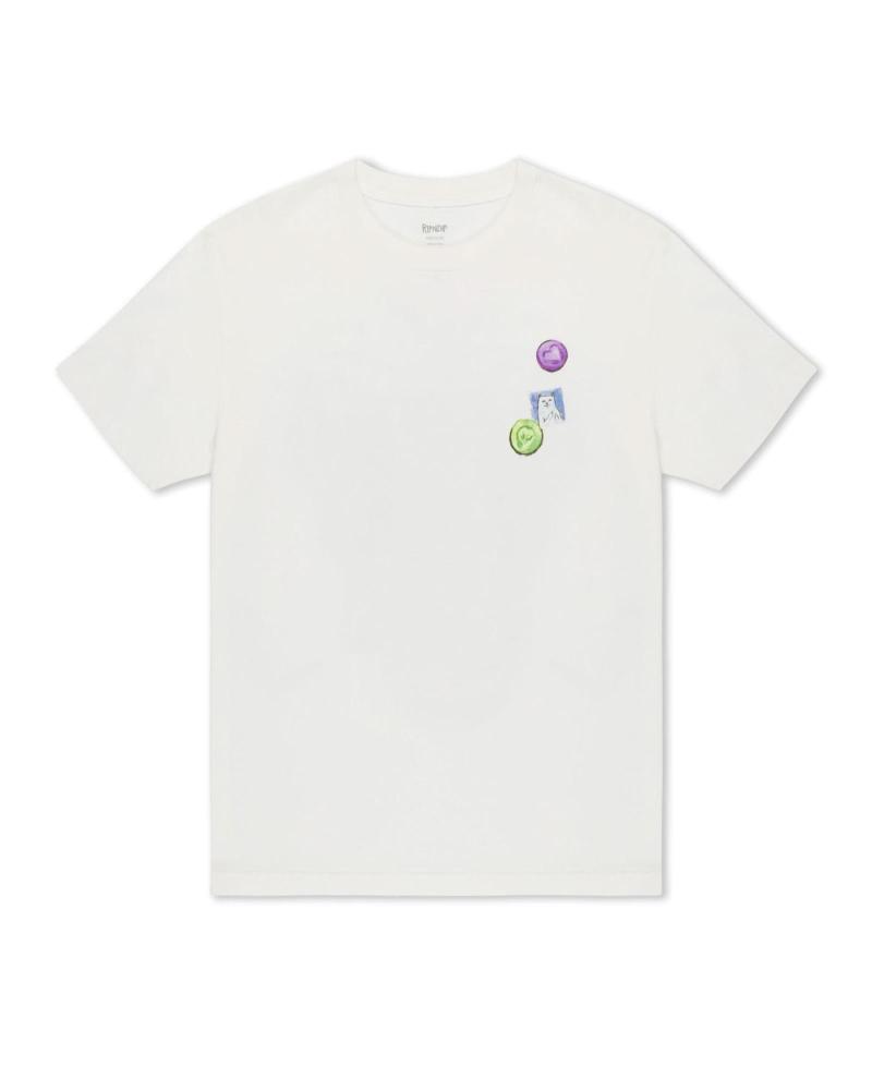 RIPNDIP CAMISETA VITAMINS TEE WHITE BONE MULTICOLOR