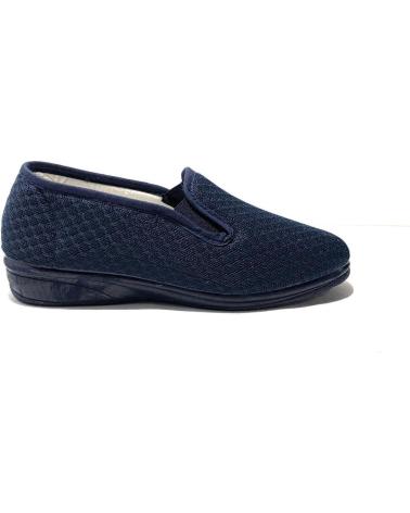 CALZADOMANIA ZAPATILLA REJILLA DOBLE ELASTICO MARINO