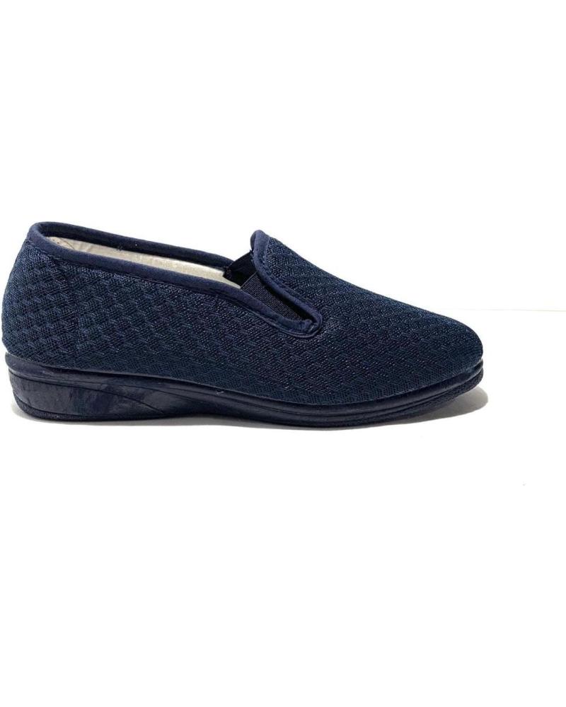 CALZADOMANIA ZAPATILLA REJILLA DOBLE ELASTICO MARINO