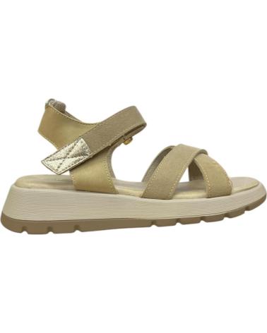 CALZADOMANIA SANDALIA CRUZADA VELCRO BEIG