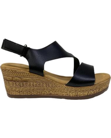 CALZADOMANIA SANDALIA DE CUNA TIPO MADERA NEGRO