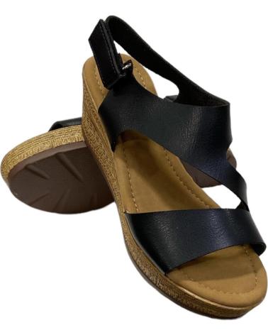 CALZADOMANIA SANDALIA DE CUNA TIPO MADERA NEGRO