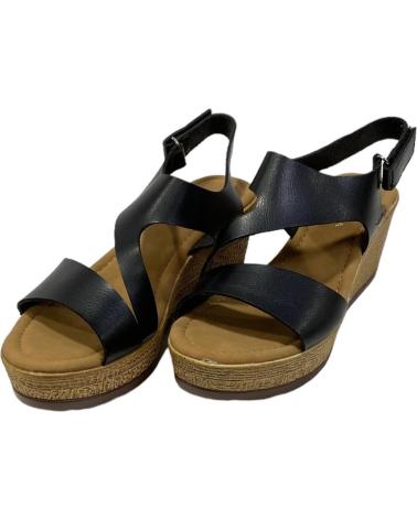 CALZADOMANIA SANDALIA DE CUNA TIPO MADERA NEGRO