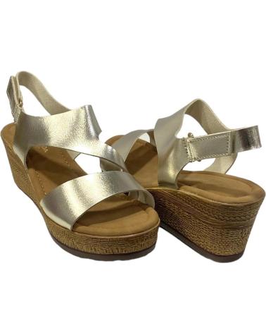 CALZADOMANIA SANDALIA DE CUNA TIPO MADERA ORO