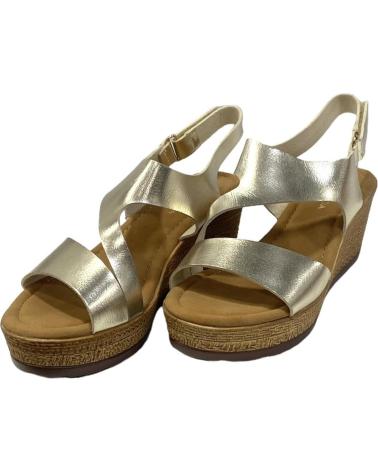 CALZADOMANIA SANDALIA DE CUNA TIPO MADERA ORO