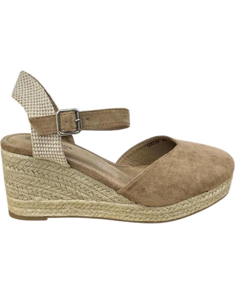 CALZADOMANIA SANDALIA ESPARTO 5 CUERDAS CAMEL