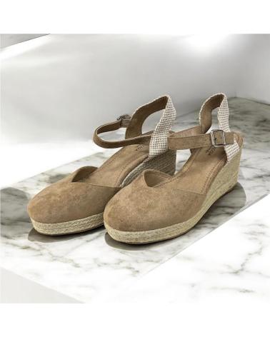 CALZADOMANIA SANDALIA ESPARTO 5 CUERDAS CAMEL