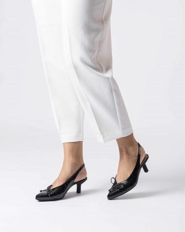 WONDERS ZAPATOS DESTALONADOS INGRID G-7103 NEGRO